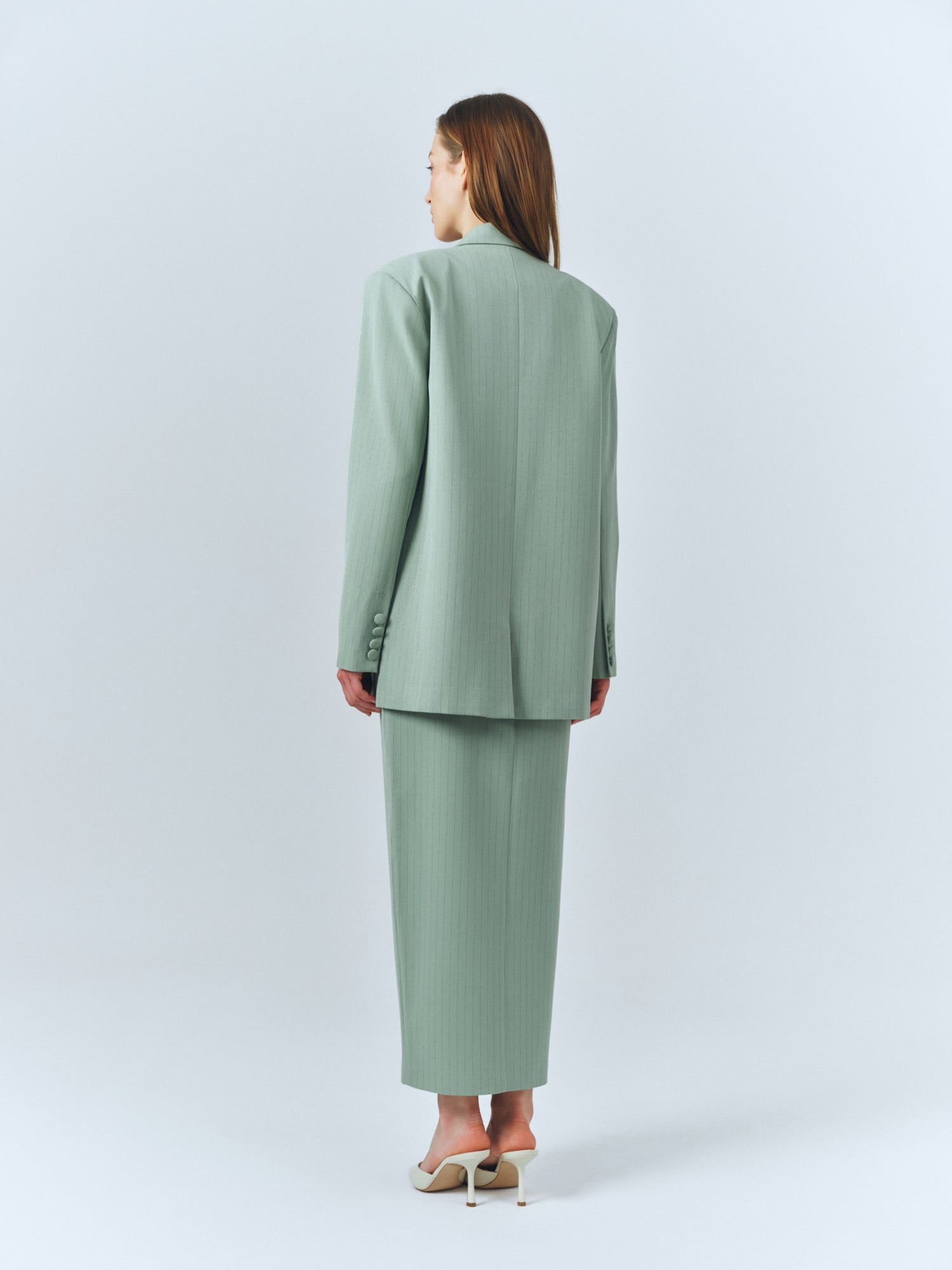 Mint Oversized Double-Breasted Blazer – MB by Marta Buzolić