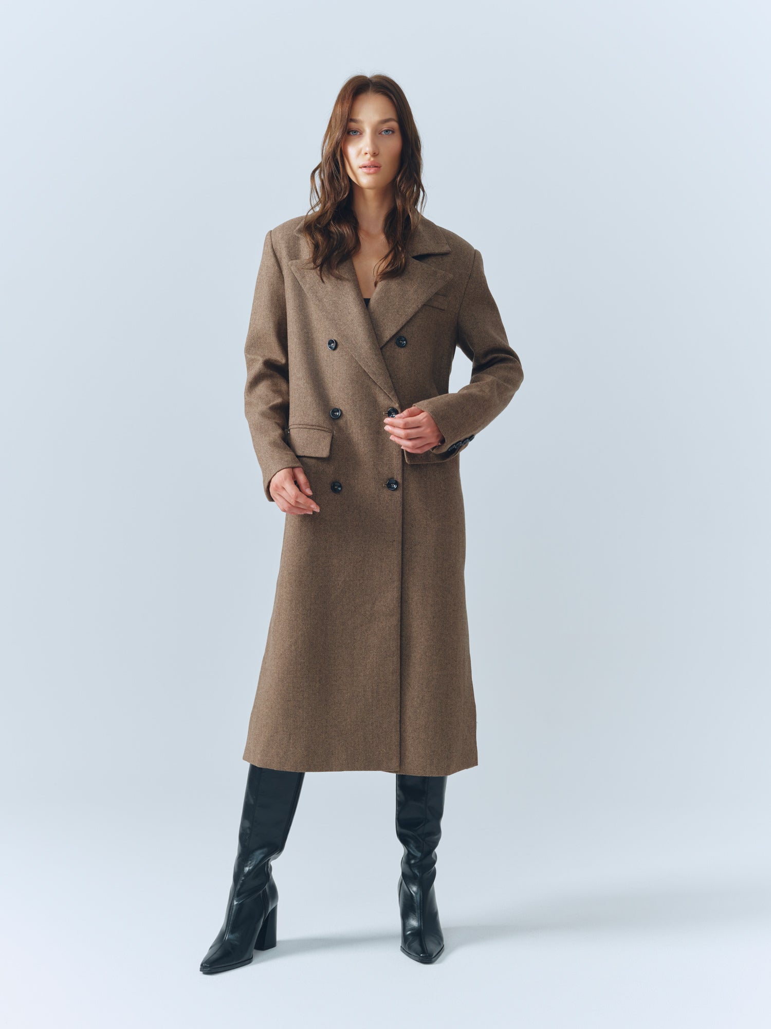 Brown Long Oversized Coat – MB by Marta Buzolić